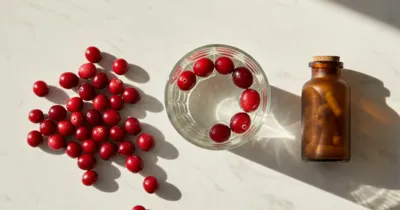 Cranberries, eau et compléments naturels pour prévenir la cystite récidivante