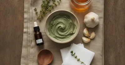 Remèdes naturels pour soigner un furoncle : argile verte, ail, miel de Manuka, tea tree