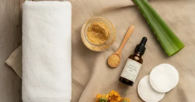 Remèdes naturels contre le poil incarné : gommage au sucre, aloe vera et huile d'amande douce