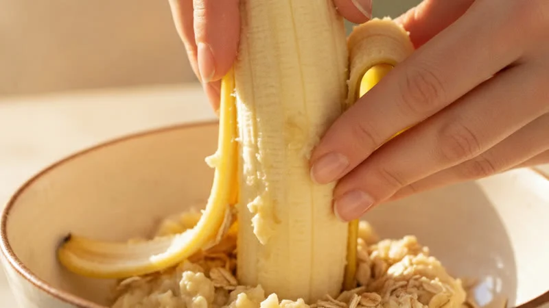 Masque maison banane avoine miel pour peau seche qui pele