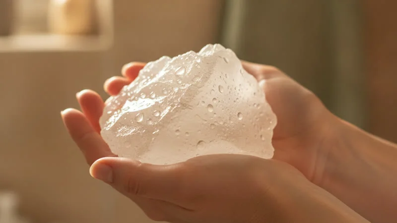 Pierre d'alun naturelle pour déodorant maison — remède de grand-mère contre la transpiration des aisselles
